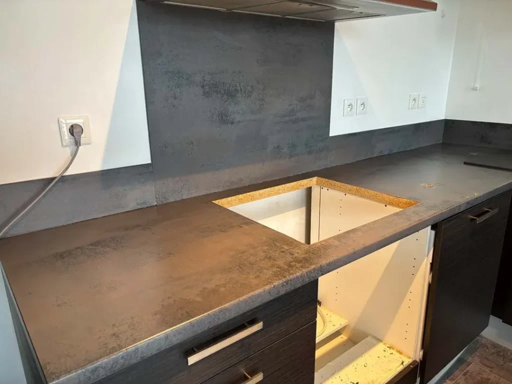 Rénovation de cuisine Cover Styl' – Plan de travail, crédence et îlot — vue 7