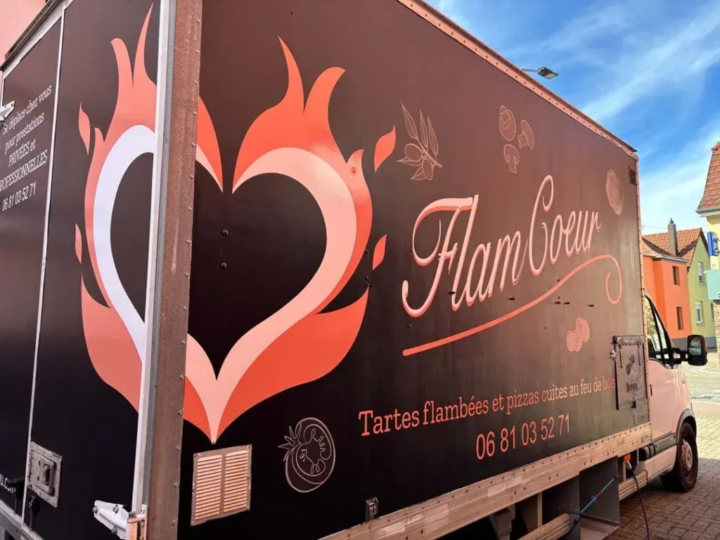 Covering publicitaire camion – FlamCœur