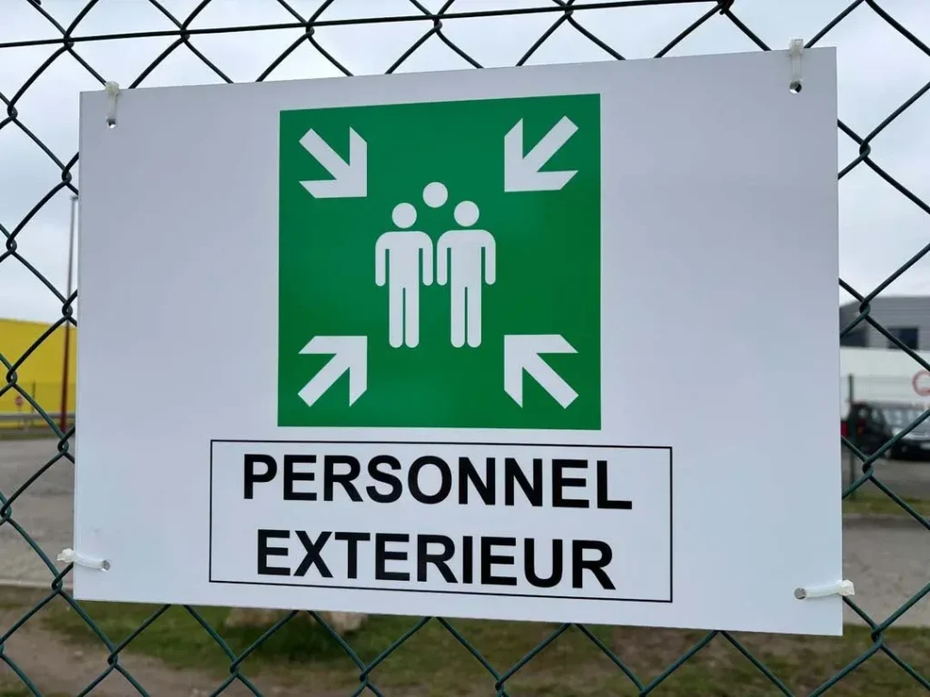 Panneaux de signalétique de sécurité en Dibond aluminium — vue 4