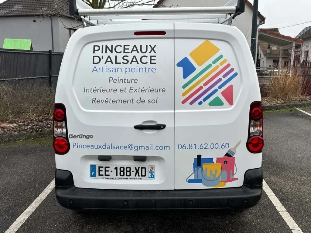 Marquage véhicule utilitaire – Pinceaux d&rsquo;Alsace